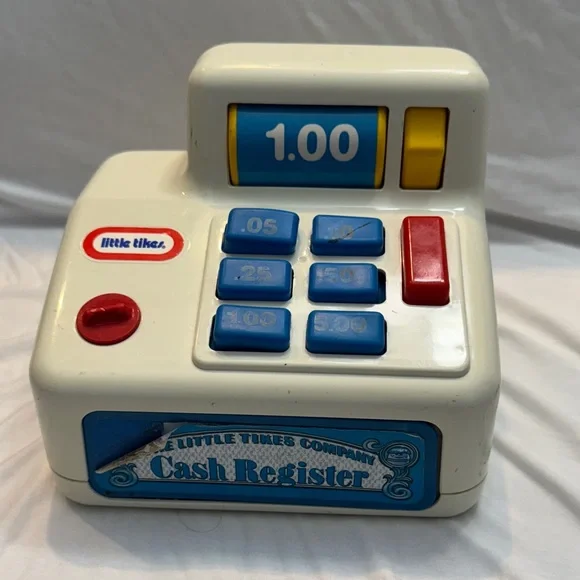 Vintage Little Tikes Cash Register Activity Toy Made In USA - Picture 1 of 5
